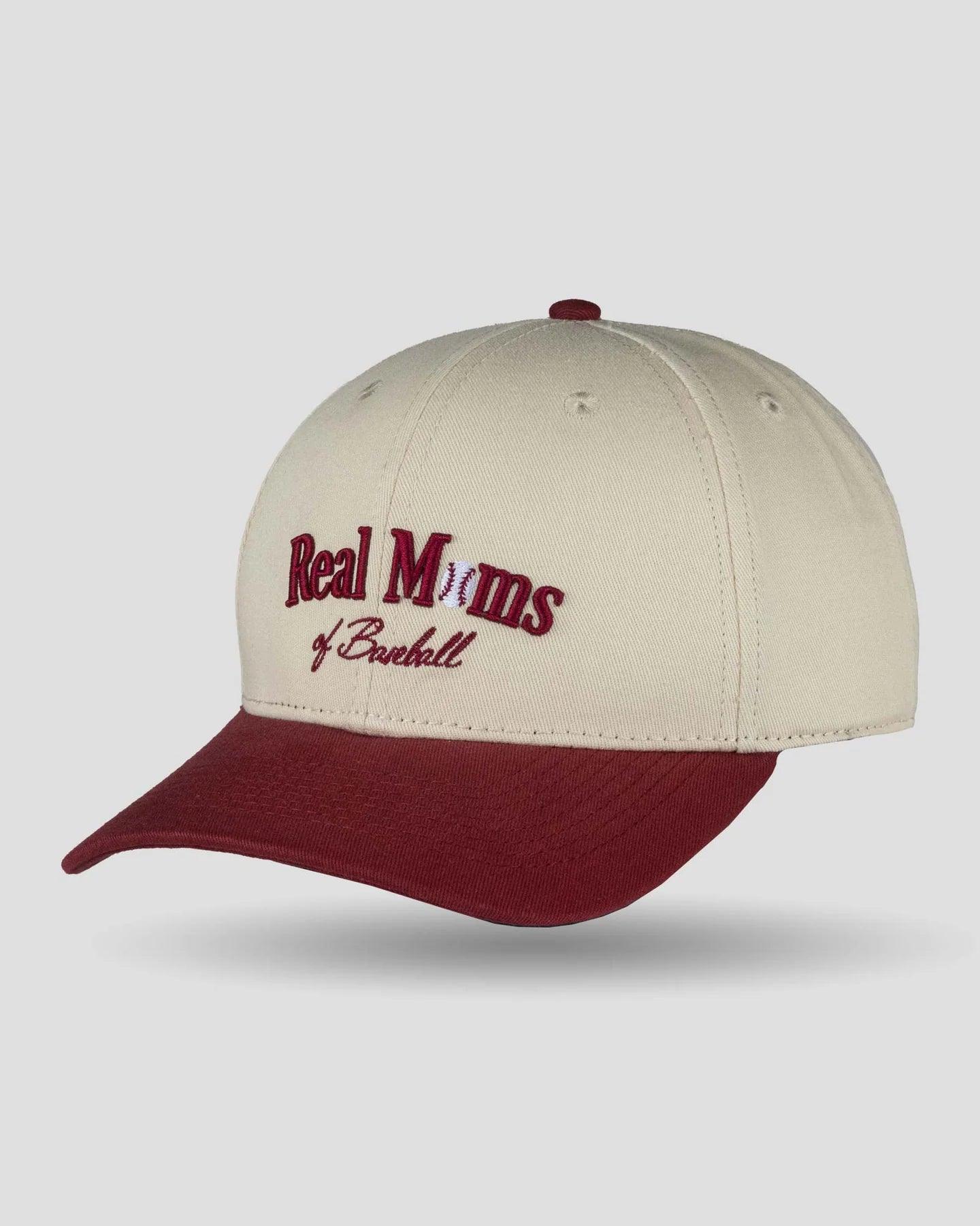 Baseballism Real Moms of Baseball Shallow Crown Snapback Hat - Adjustable Dad Cap for Baseball Fans & Moms - Perfect for Games, Tailgating & Casual Wear