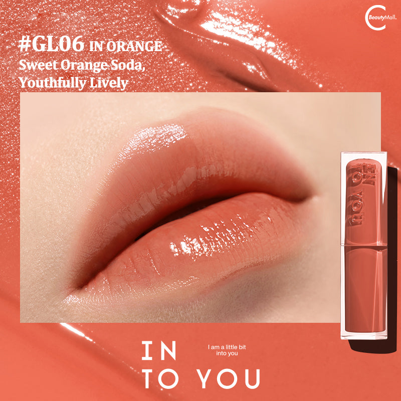 INTO YOU Mirror Glow Lipstick - Long Lasting Hydrating Lipstick with High Shine Finish, Vegan & Cruelty Free - Perfect for Date Night, Parties & Everyday Wear