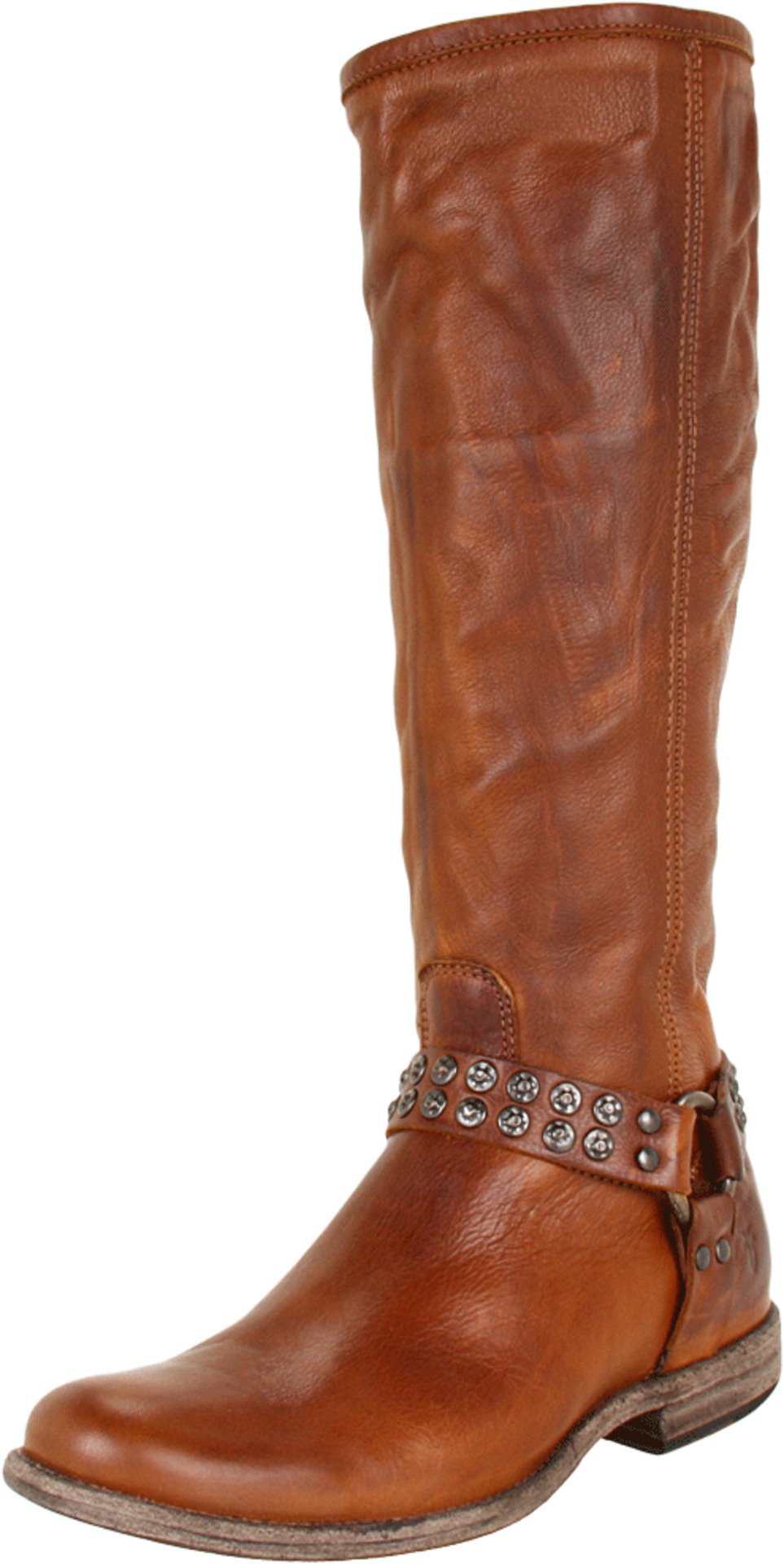 FRYE Women's Phillip Studded Harness Knee High Boots - Stylish Leather Riding Boots for Women, Fashionable Winter & Fall Boots for Casual Outfits & Riding