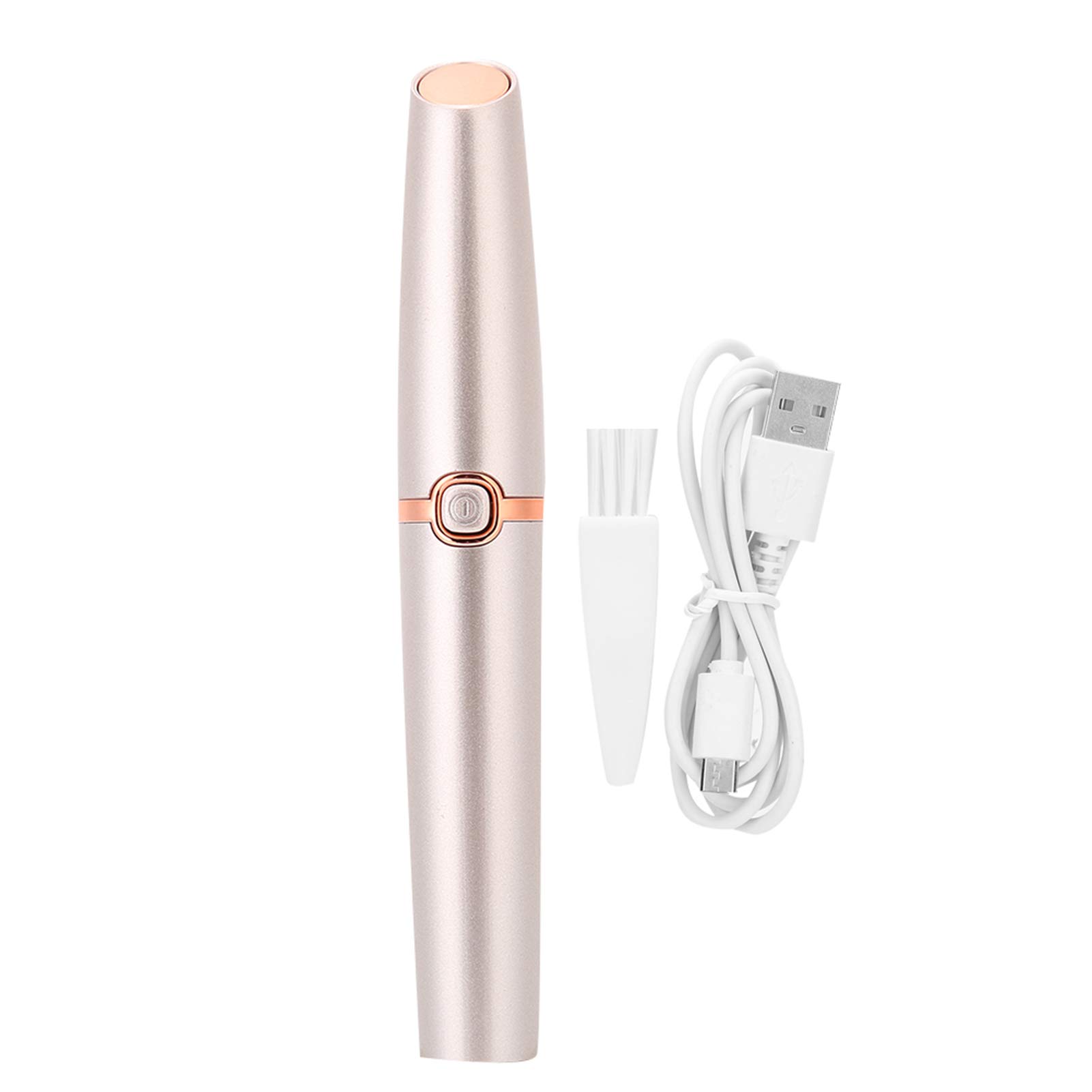 Eyebrow & Facial Hair Trimmer for Women - USB Rechargeable Portable Eyebrow Shaver - Painless Facial Hair Remover for Eyebrows, Upper Lip & Peach Fuzz - Perfect for Travel, Home & On-the-Go Grooming