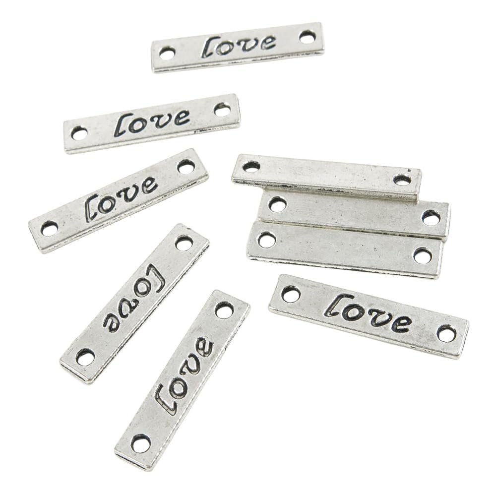 840 PCS Vintage Silver Jewelry Findings Kit - Antique Silver Tone Charms, Connectors & Fermoir Accessories for Necklace Making (KN1000) - Perfect for DIY Jewelry Crafting, Gift Making & Boho Style Designs