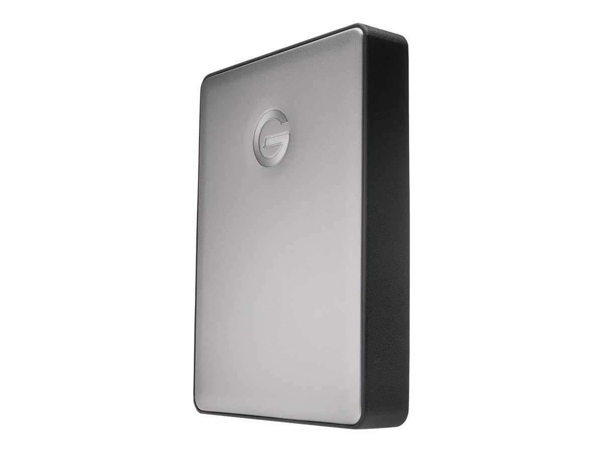 G-Technology 5TB Portable External Hard Drive USB-C (USB 3.1 Gen 1) - G-DRIVE Mobile HDD for Mac & PC, Space Gray (0G10477-1) - Perfect for Backup, Storage & On-The-Go Data Transfer