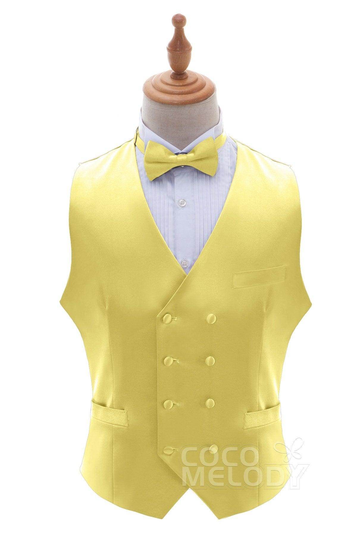 Men's Stretch Silk-Like Satin Vest - Comfortable & Breathable Formal Wear for Weddings, Parties & Business Events - CZ170021