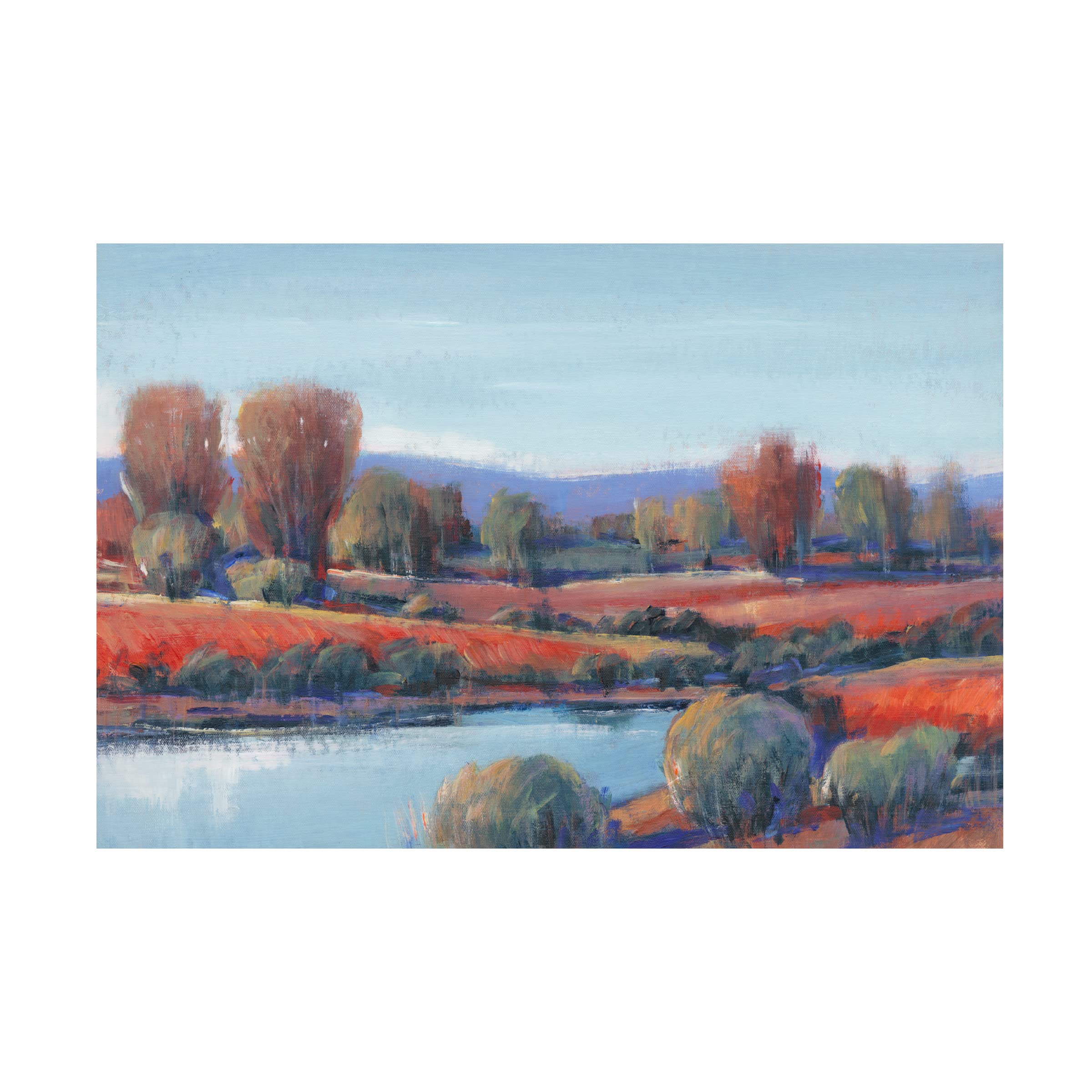 Tim O'Toole 'Hidden Creek I' Canvas Wall Art - Premium Landscape Painting for Home & Office Decor - Perfect for Living Room, Bedroom, or Office Spaces