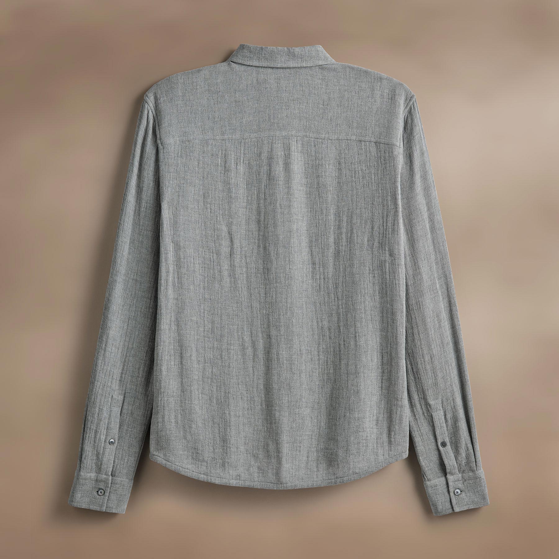 Premium Solid Viscose Wool Shirting Fabric - Heather Grey - Perfect for Tailoring Shirts, Dresses & Lightweight Suits