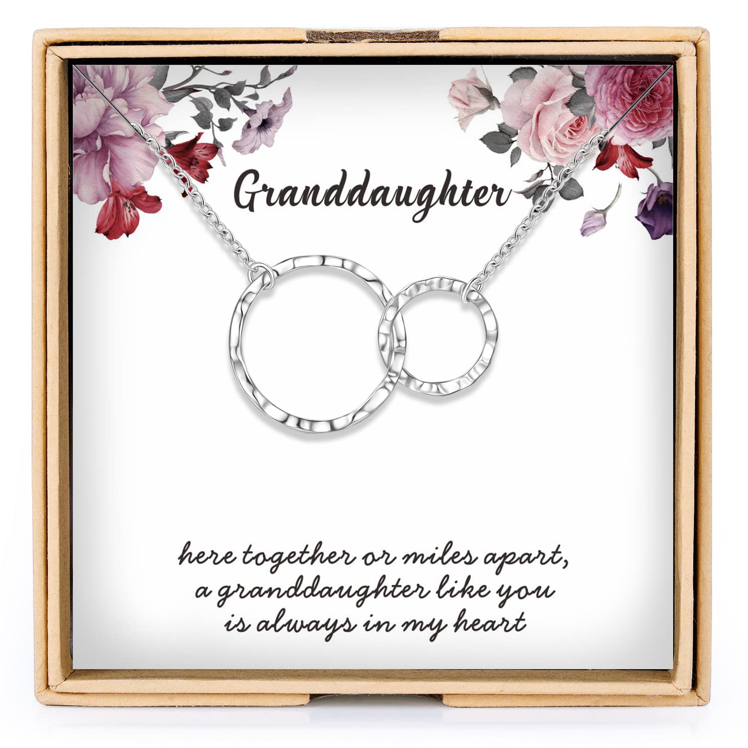 925 Sterling Silver Granddaughter Necklace - Thoughtful Gift from Grandma for Christmas, Birthday & Special Occasions | Elegant Jewelry for Granddaughters to Cherish