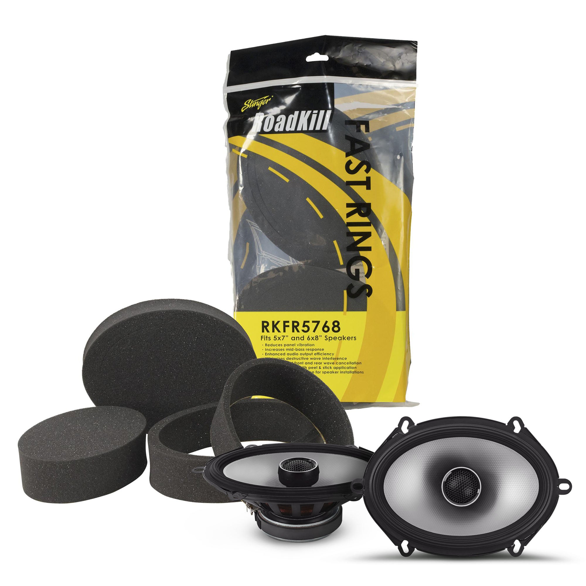 Alpine S2 S68 6x8 Inch 2-Way High Resolution Car Speakers with Foam Baffle Kit - Perfect for Jeep, Dodge, Ford & Chrysler Vehicles - Enhanced Bass & Clear Audio for Road Trips & Daily Commutes