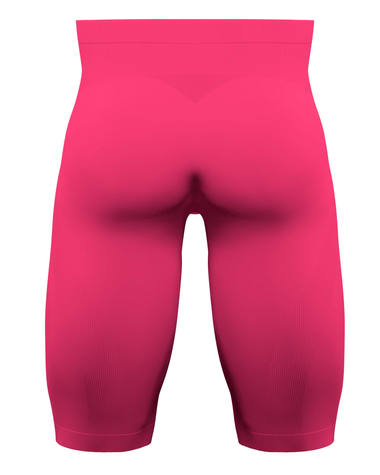 Knapman Men's Zoned Compression Shorts - 45% Pink - Moisture Wicking Workout Shorts for Running, Gym & Sports