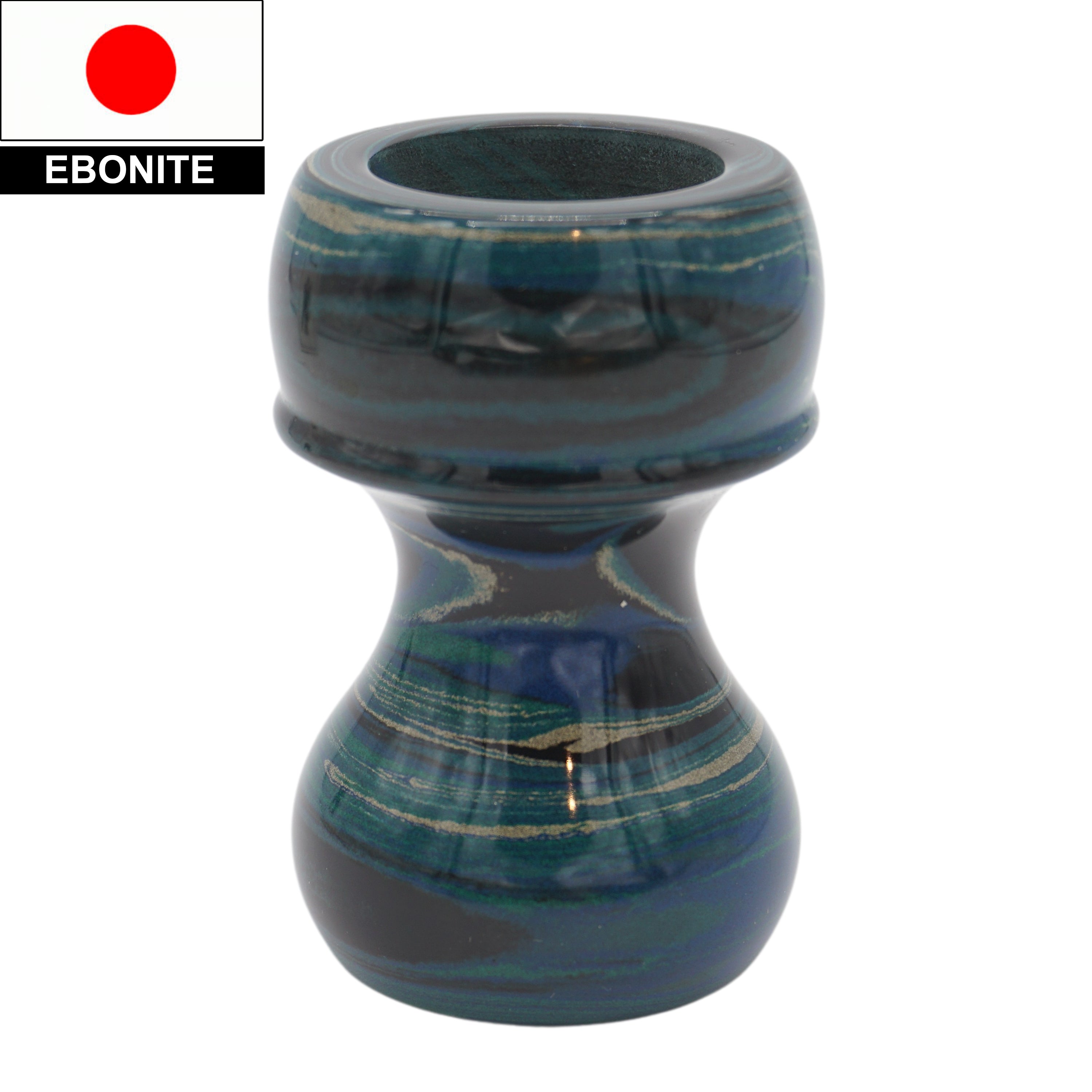 Premium Handcrafted Ebonite Shaving Brush Handle for Wet Shaving - Fits 24mm & 26mm Knots - Perfect for Travel, Grooming Kits & Luxury Bathroom Essentials