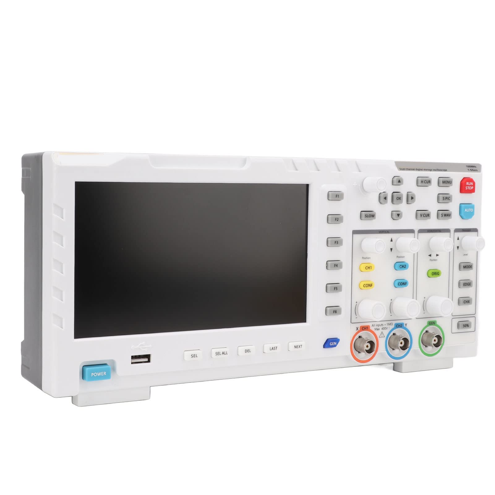 Portable Digital Oscilloscope with Adjustable Brightness Color LCD Display - Signal Generator for Electronics Testing, Factory Use & DIY Projects