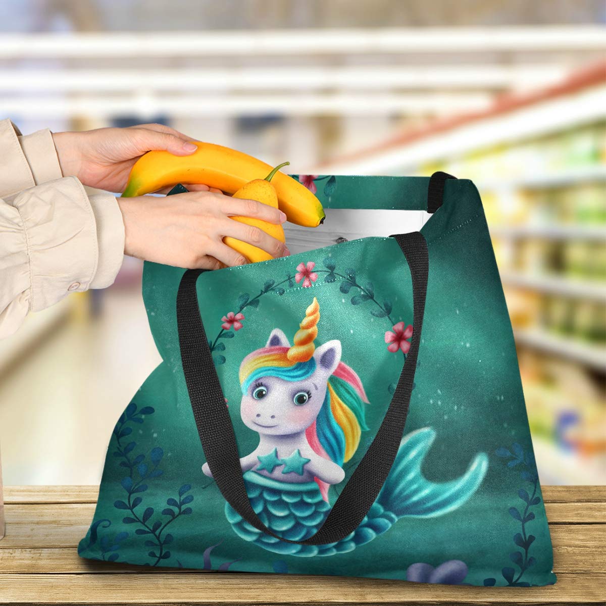 Visesunny Large Women's Casual Shoulder Bag - Stylish Canvas Tote Handbag for Shopping, Grocery & Daily Use - Perfect for Work, Travel and Outdoor Activities