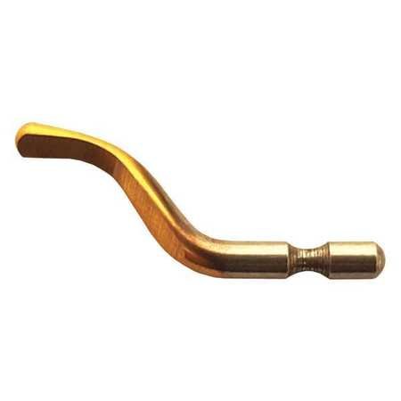 Premium TiN Coated HSS Deburring Blade - High Precision Tool for Brass, Cast Iron & Metalworking - Perfect for DIY Projects & Professional Machining