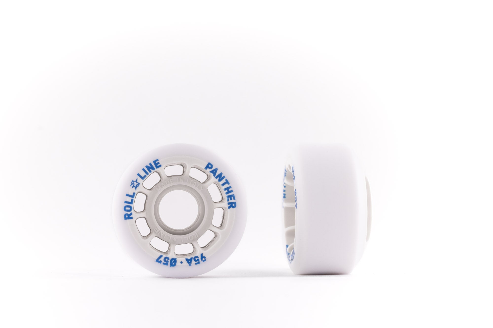 Roll Line Panther 57mm Wheels 8 Pack - Premium Roller Skating Wheels for Indoor & Outdoor Use - Perfect for Artistic Skating, Roller Derby & Rink Skating