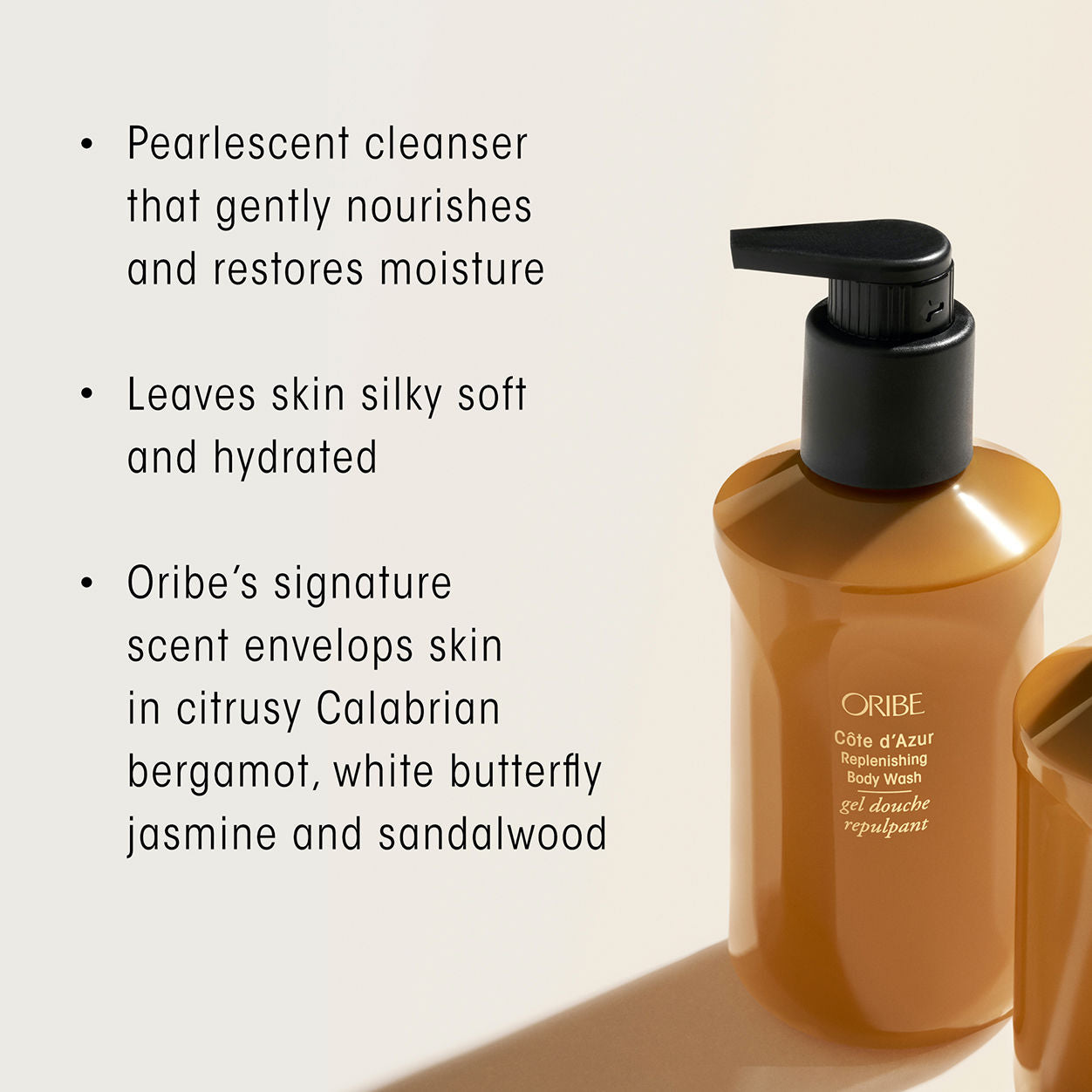 Luxury Cote d'Azur Replenishing Body Wash for Dry Skin - Hydrating & Moisturizing Shower Gel with Natural Oils - Perfect for Spa Day & Relaxing Bath Time