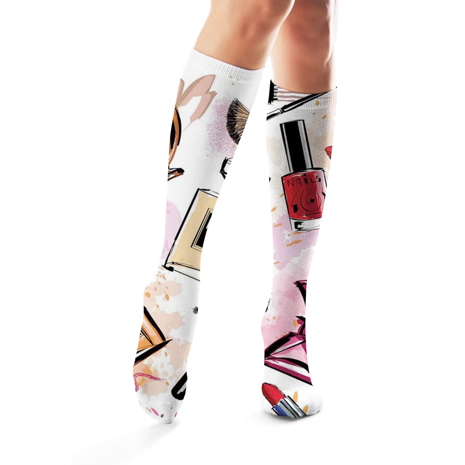 Women's & Men's Non-Slip Knee High Socks - Stretchy, Soft & Opaque for Work, Sports & Everyday Comfort