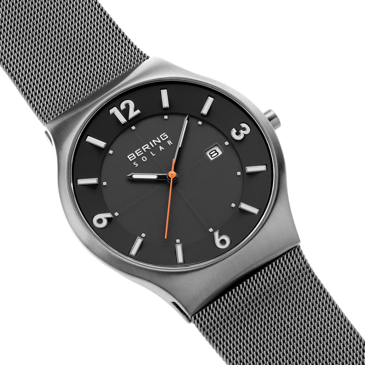 BERING Men's Solar Watch - Stainless Steel Case, Sapphire Crystal, Solar-Powered Movement for Men | Perfect for Business, Casual, and Outdoor Activities