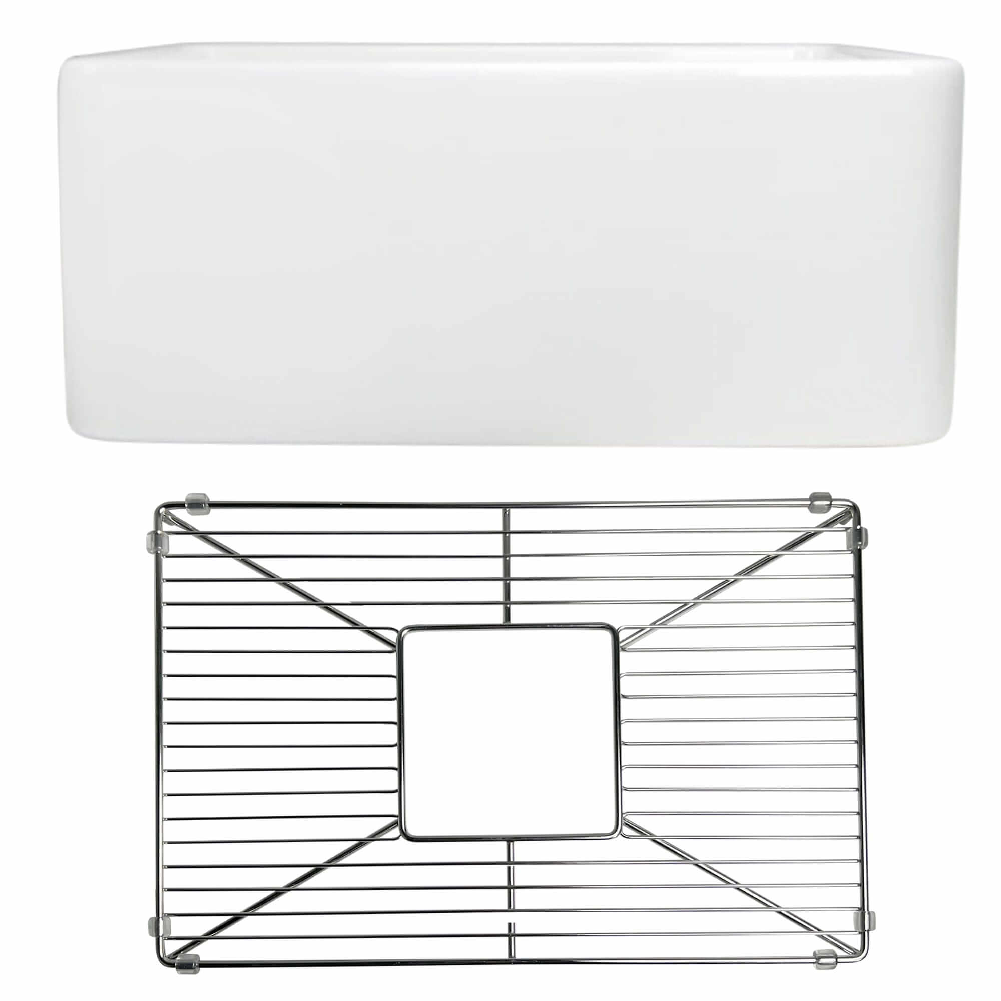Nantucket Sinks 23.25 Fireclay Farmhouse Kitchen Sink   P FCS23