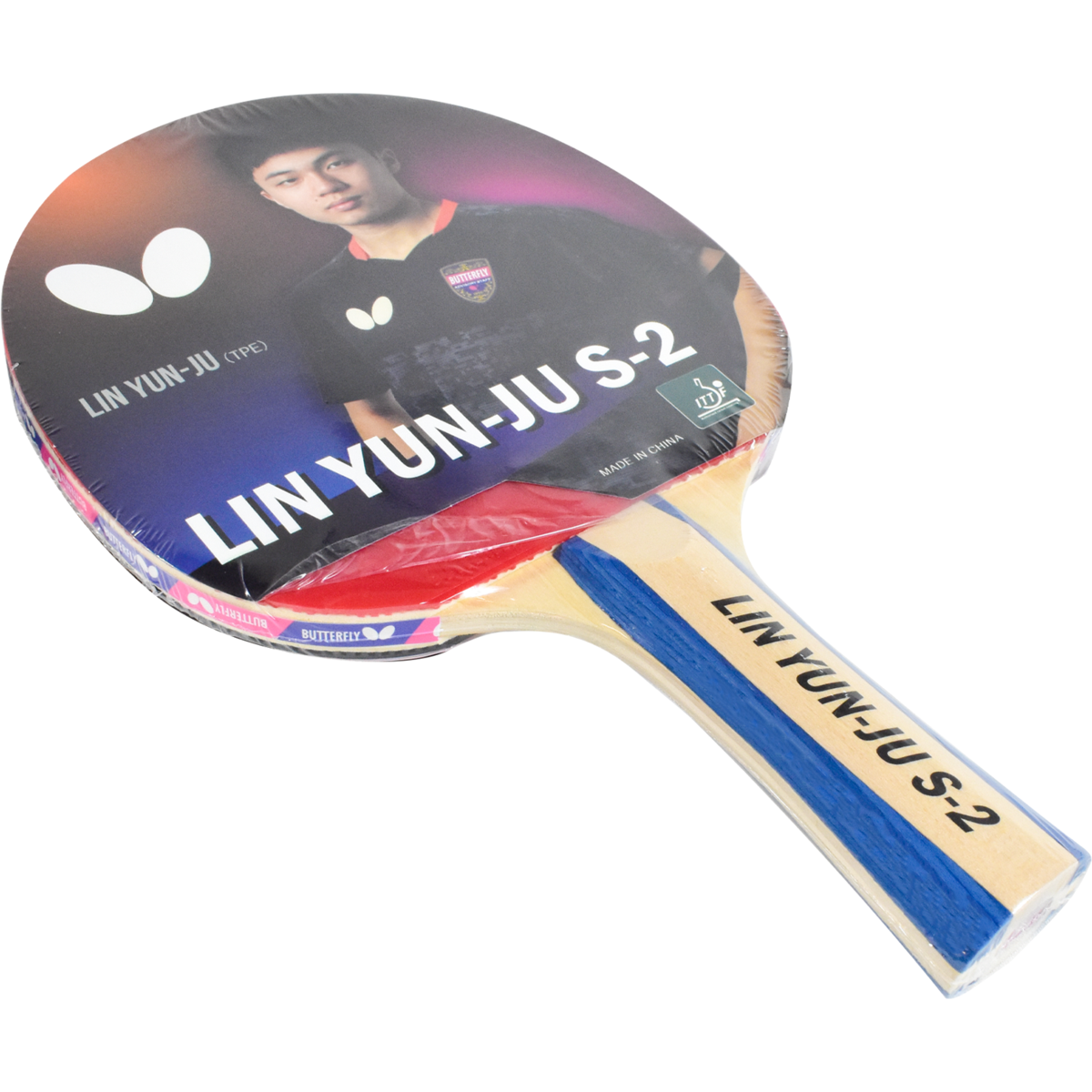 Butterfly Lin Yun Ju S 2 Table Tennis Racket - Professional Shakehand Grip for Competitive Play | Perfect for Tournaments & Training Sessions