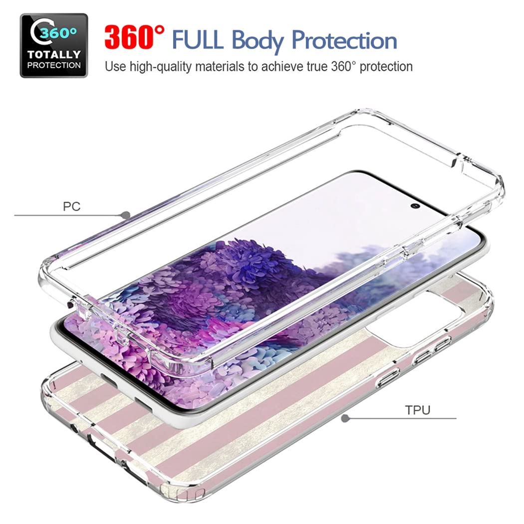 **Samsung Galaxy S20 Plus 5G Case with Tempered Glass Screen Protector | Clear USA Flag Design | Full Body Protection | Durable & Stylish for Everyday Use**