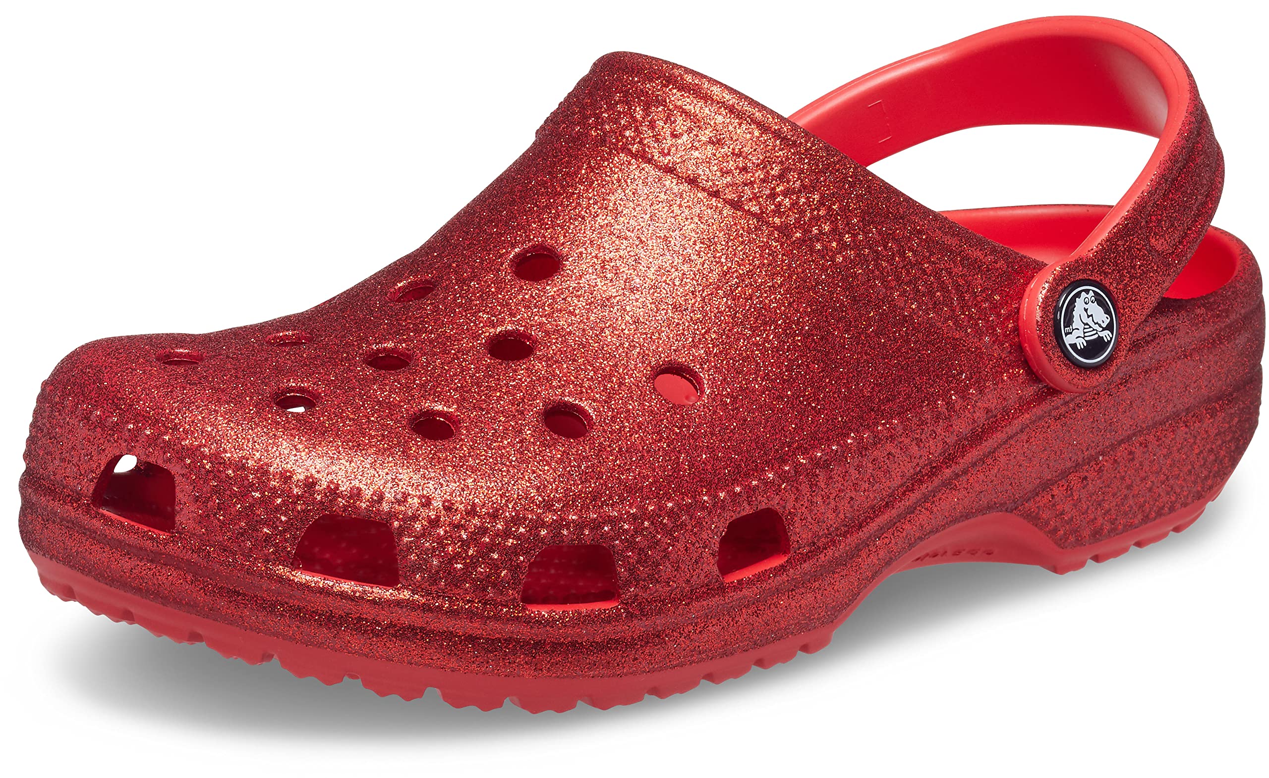 Crocs Unisex Adult Classic Glitter Clog - Comfortable Slip-On Shoes for Men & Women - Perfect for Casual Wear, Beach, Pool & Indoor Use