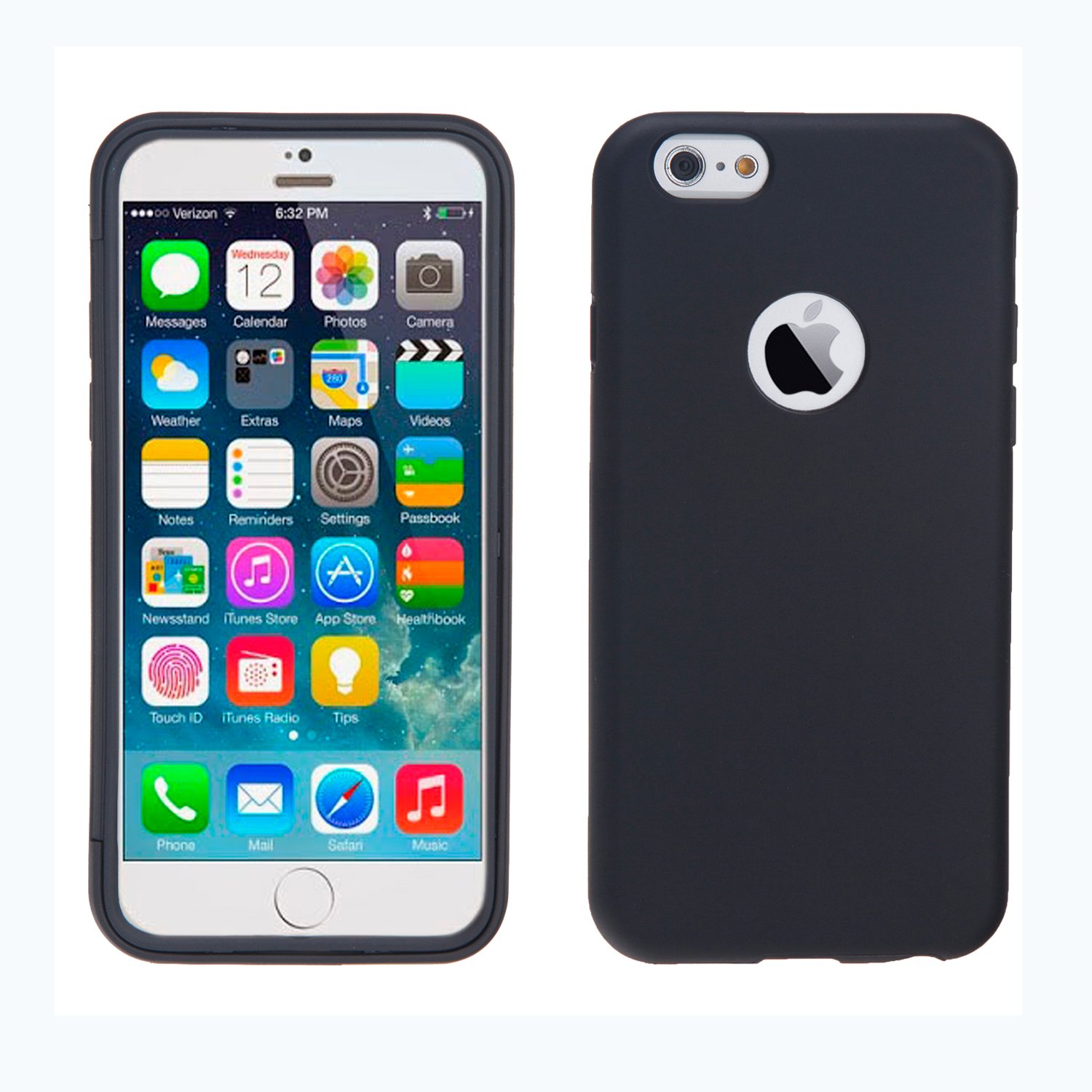 Premium Shockproof Full Body Case Cover for iPhone 6 Plus (5.5 inch) with Built-in Screen Protector - Durable Protection for Everyday Use, Travel & Outdoor Activities