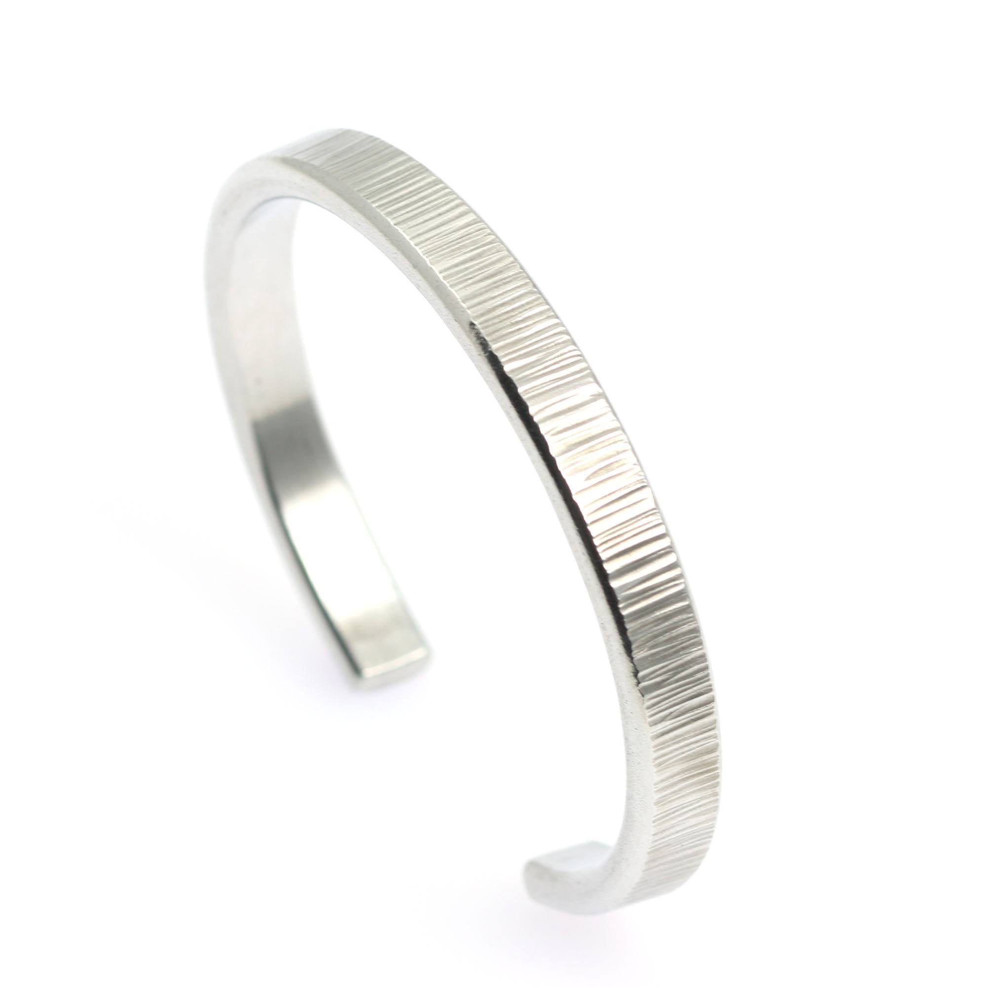 Elegant Thin Chased Aluminum Cuff Bracelet for Women - Lightweight & Durable Fashion Jewelry - Perfect for Parties, Weddings & Everyday Wear