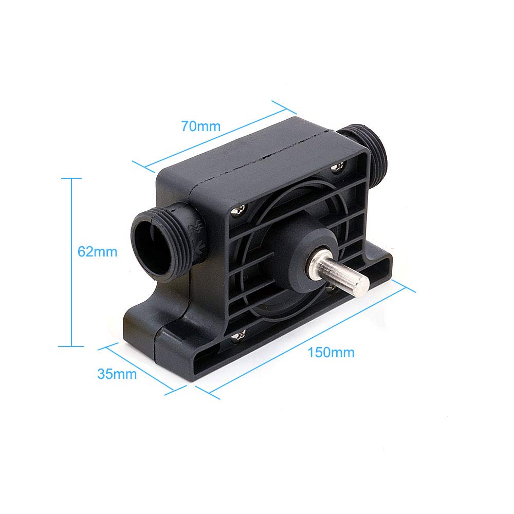 NUZAMAS Self-Priming Water Drill Pump with Quick Hose Connectors - Electric Water Pump for Fish Tanks, Aquariums, Ponds, Fountains & Garden Statues | Perfect for Water Circulation, Irrigation & Decorative Water Features