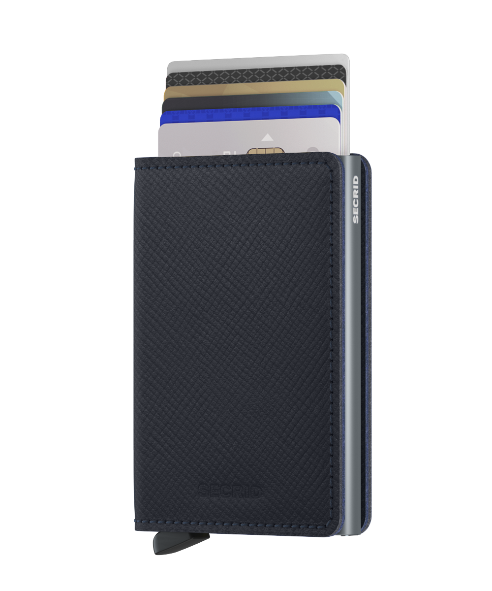 SECRID Slimwallet Saffiano Leather - RFID Blocking Minimalist Wallet for Men & Women | Perfect for Travel, Business & Everyday Use
