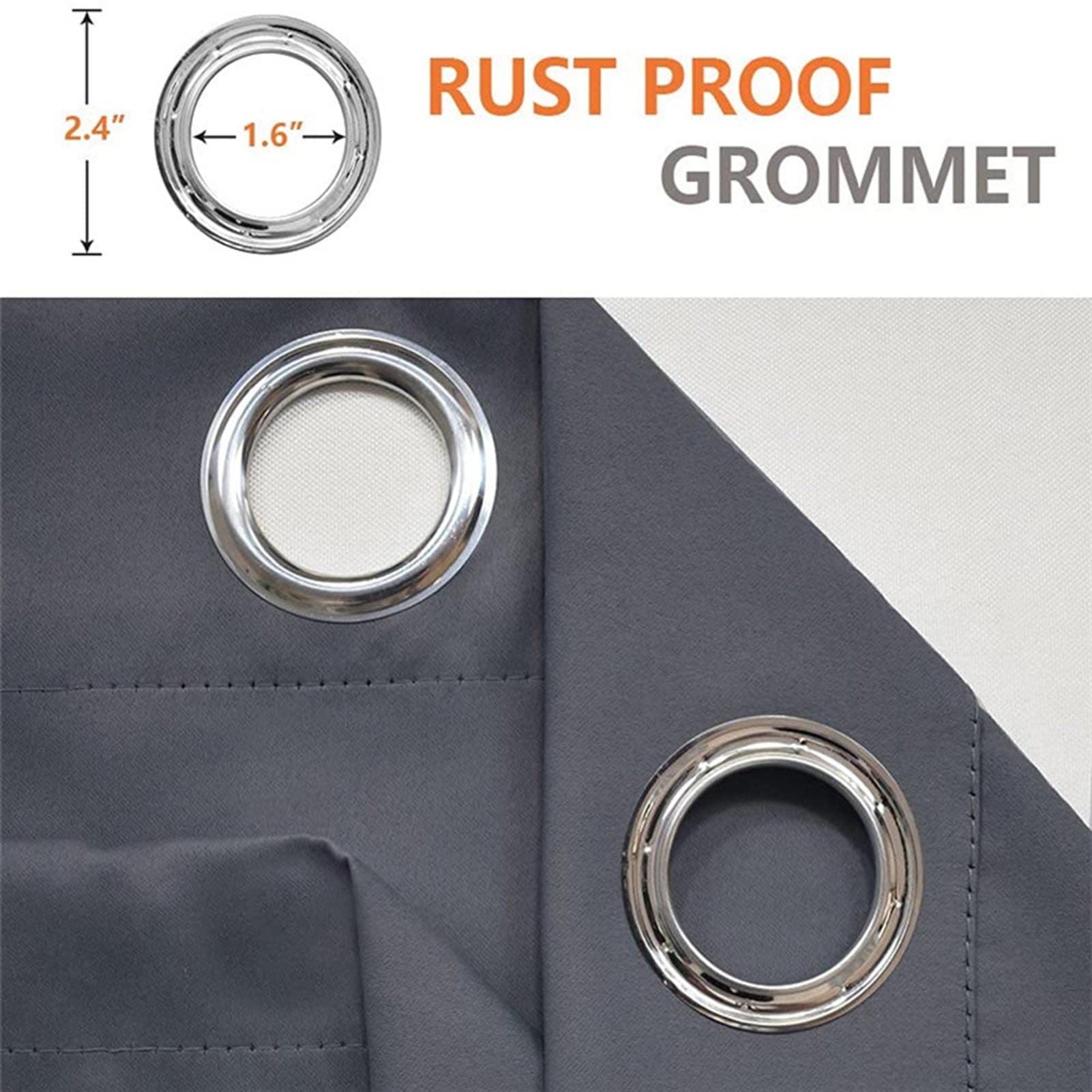 Waterproof Blackout Outdoor Curtains for Patio Privacy - 5x2.7m UV Protection Garden Drapes with Grommets (Custom Colors) - Perfect for Backyard, Balcony & Poolside Shade