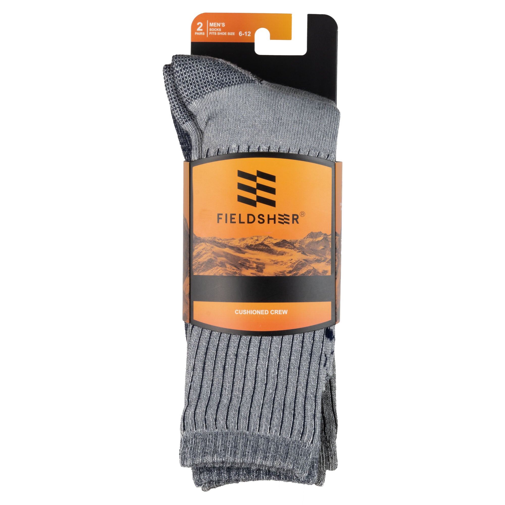 Premium Men's Wool Socks (2-Pack) - Soft & Warm Winter Hiking Socks for Outdoor Activities & Daily Wear