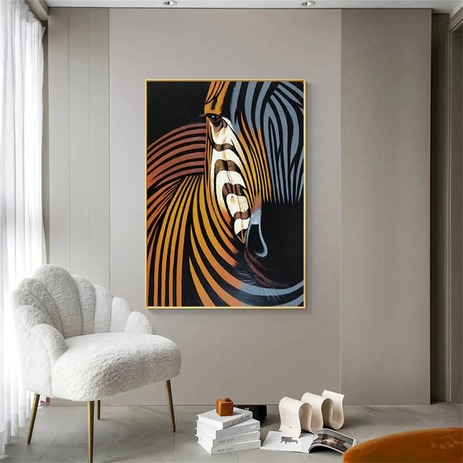 Animal Art Painting #AP067 - Handmade Canvas Wall Art for Home Decor, Living Room, Bedroom & Office