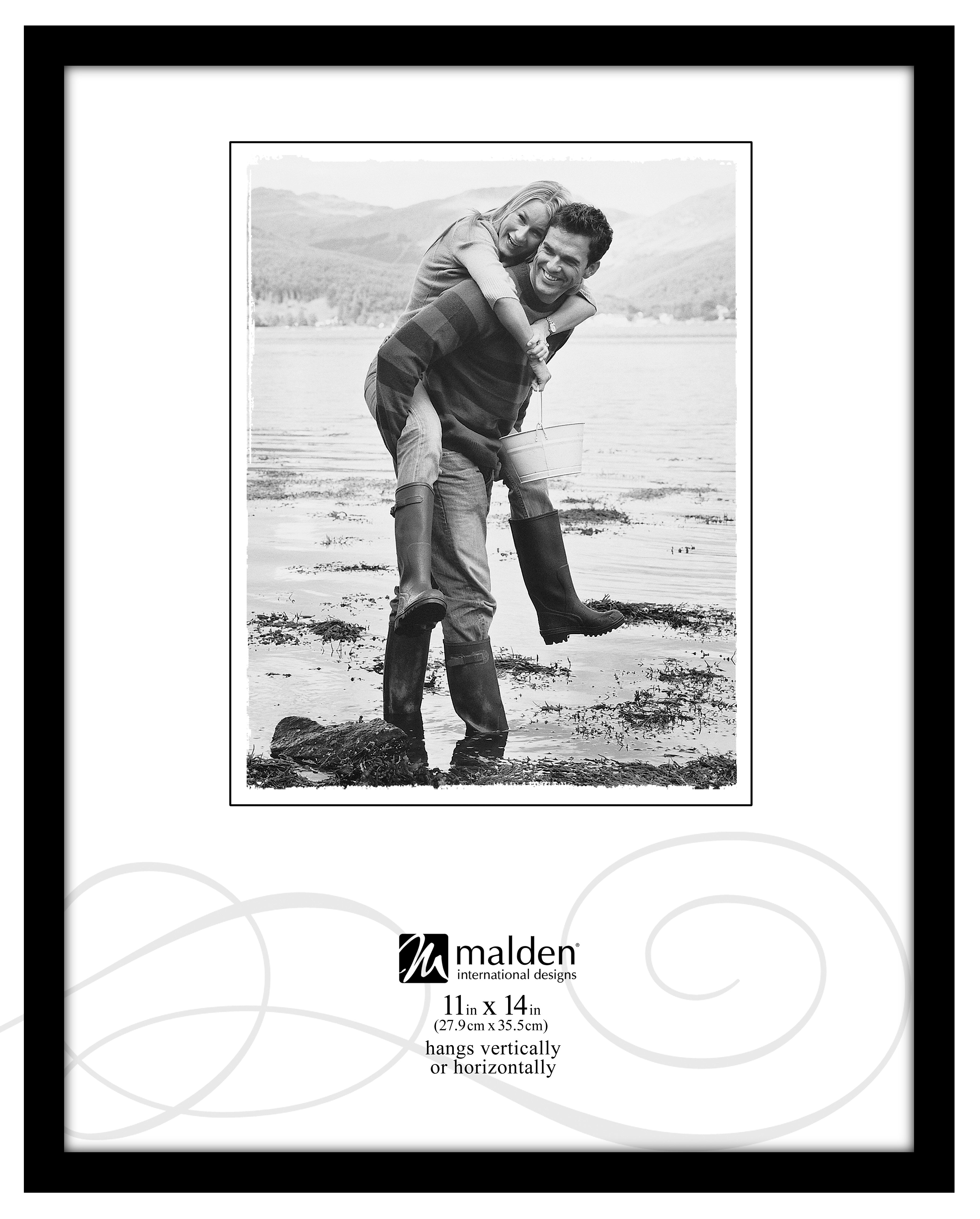 Malden 6416 14 11x14 Black Picture Frame - Premium Wall Art Display for Home & Office Decor