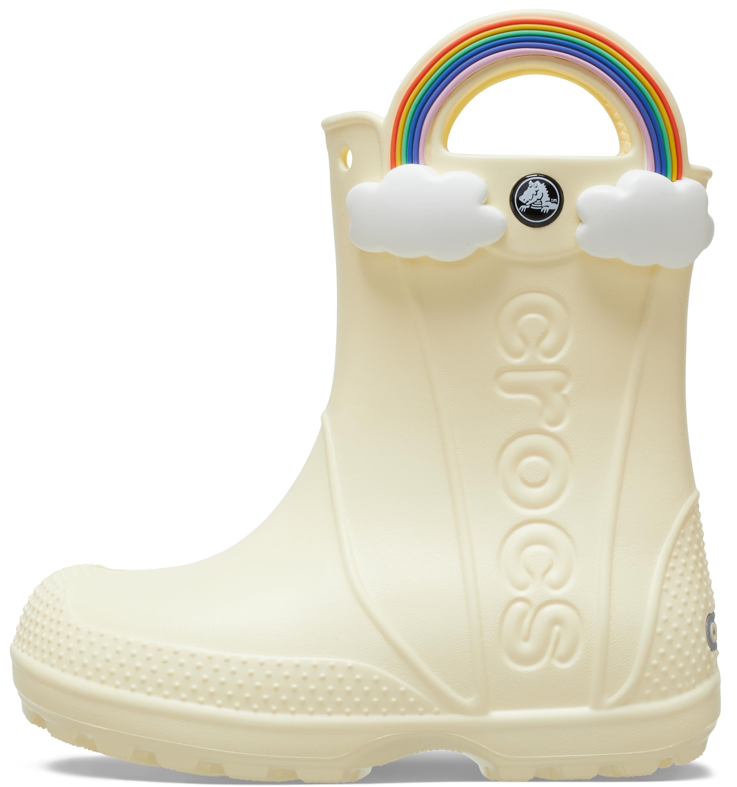 Crocs Kids' Handle It Rain Boots - Waterproof Rubber Rain Boots for Boys & Girls - Comfortable & Durable for Outdoor Play, Puddles & Wet Weather
