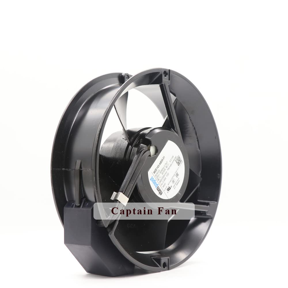 EBM Papst W2E143-AB09-01 230V AC Axial Fan 24W/30W for UPS Systems & Chassis Cabinets - Reliable Cooling Solution for Server Racks & Electronic Enclosures