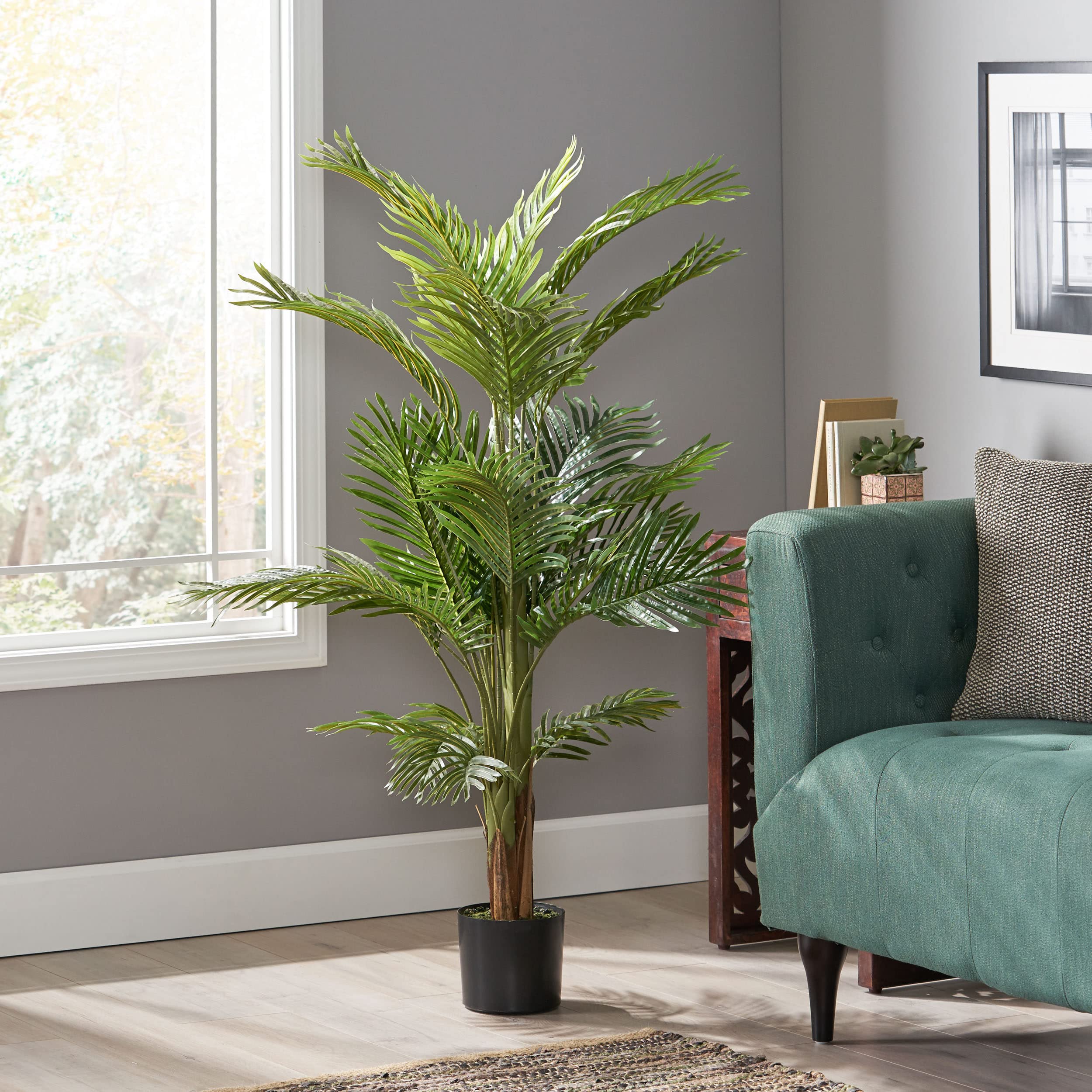 Christopher Knight Home 313911 4' x 2.5' Artificial Green Plants - Perfect for Home Decor, Office Spaces & Indoor Greenery