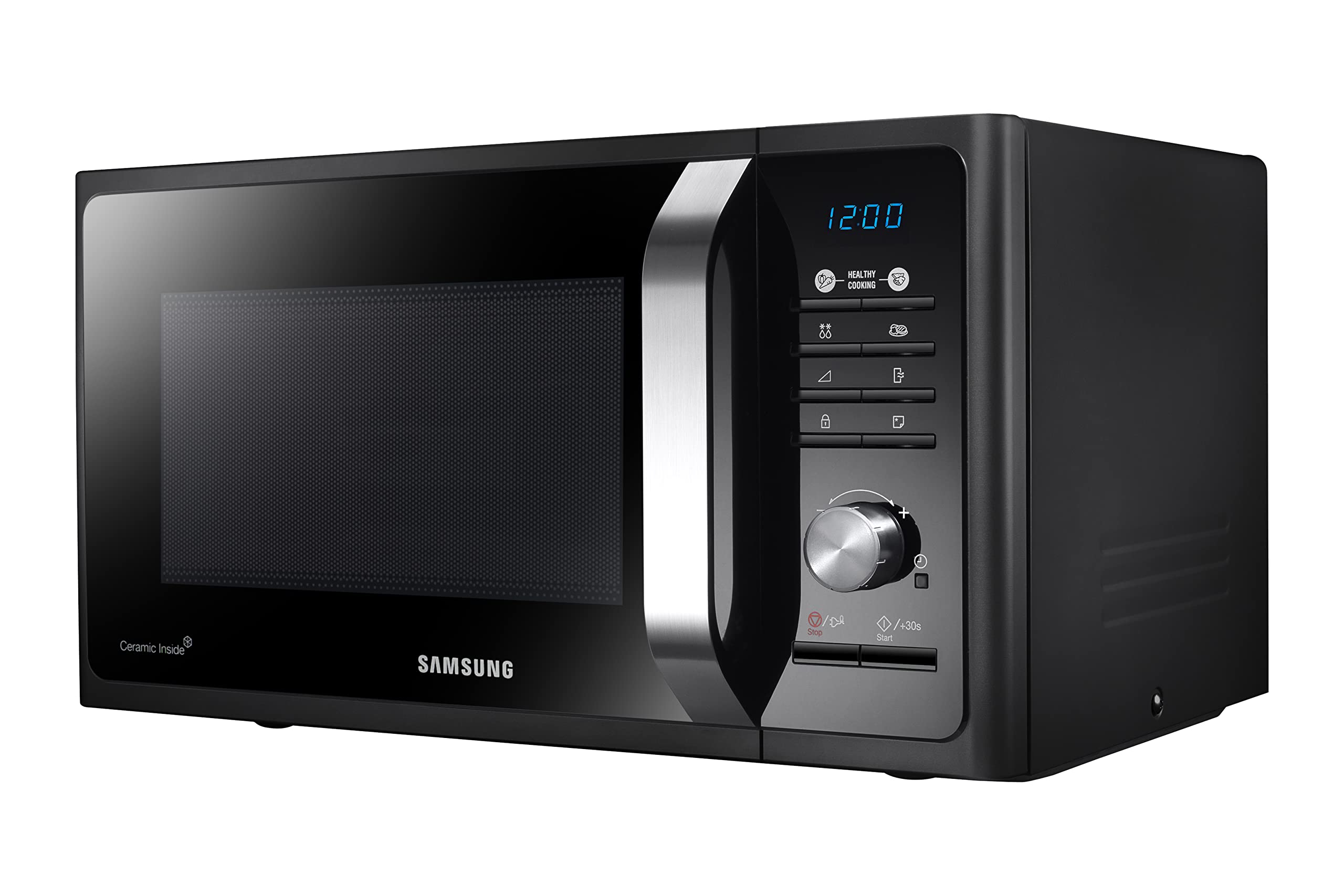 Samsung MS23F301TFK 800W 23L Black Microwave Oven - Compact & Powerful for Small Kitchens, Dorms, Offices & Apartments