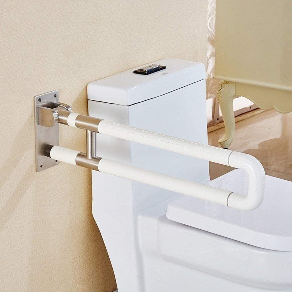 Non-Slip Foldable U-Shape Bathroom Handle Towel Rail - Safety Shower Grip & Toilet Grab Bar for Elderly & Disabled - Perfect for Bathroom, Shower, and Toilet Support - Durable Assist Pole for Enhanced Safety