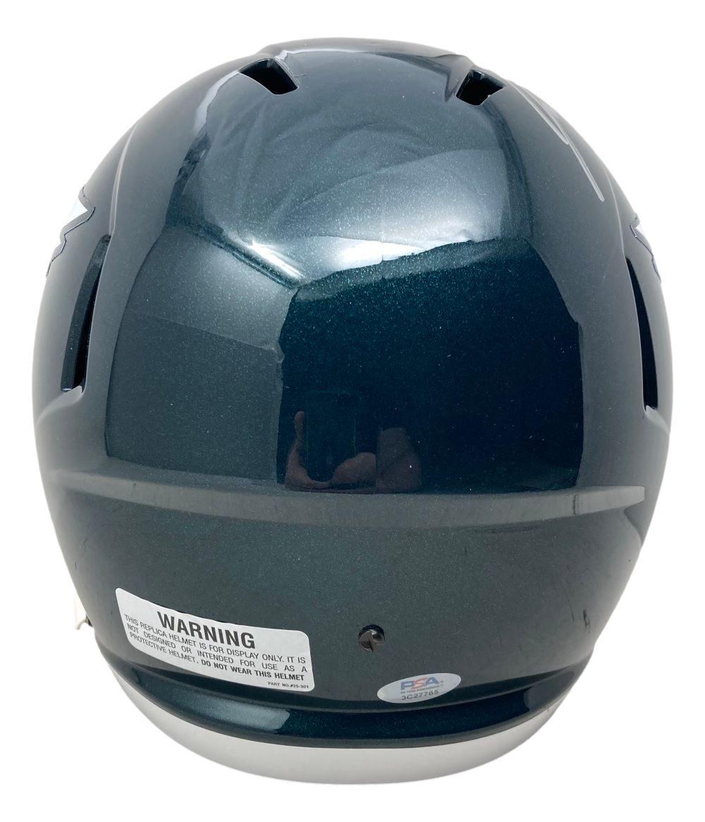 Jason Kelce Autographed Philadelphia Eagles FS Speed Replica Helmet with PSA ITP Hologram - Perfect for Eagles Fans, Sports Memorabilia Collectors, and Game Room Decor