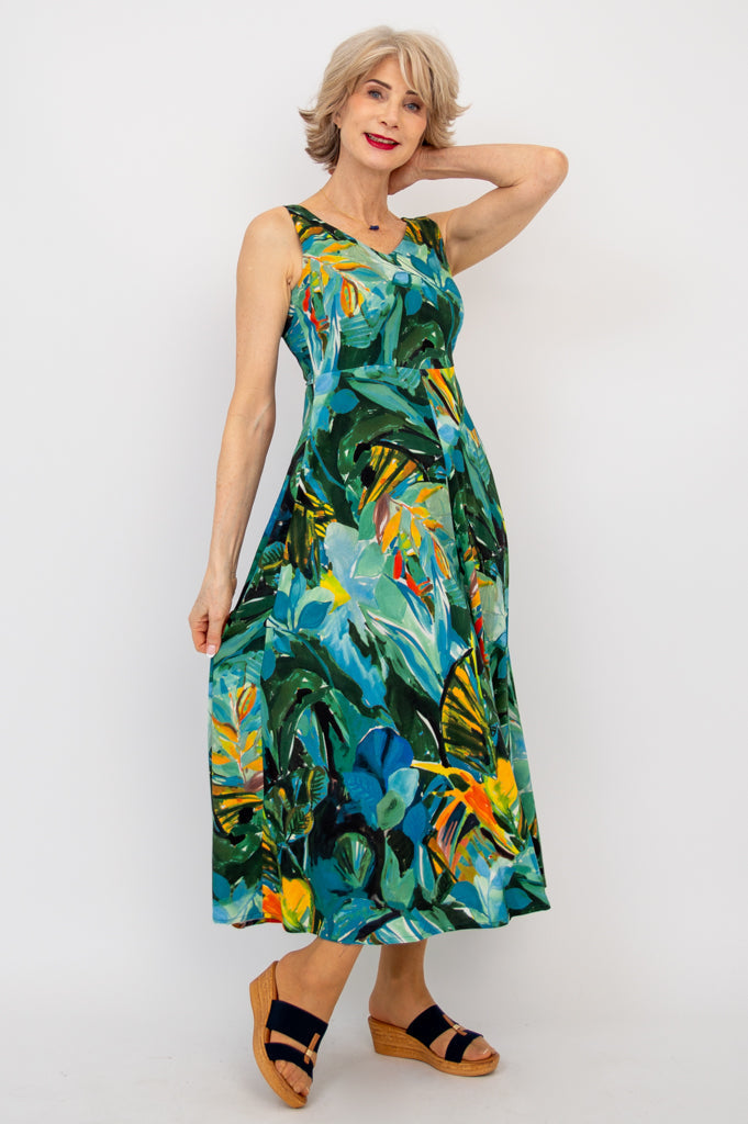 Coraline Dress by Greenroom - Eco-Friendly Linen Bamboo Blend for Women | Perfect for Summer Outfits, Beach Vacations & Casual Wear