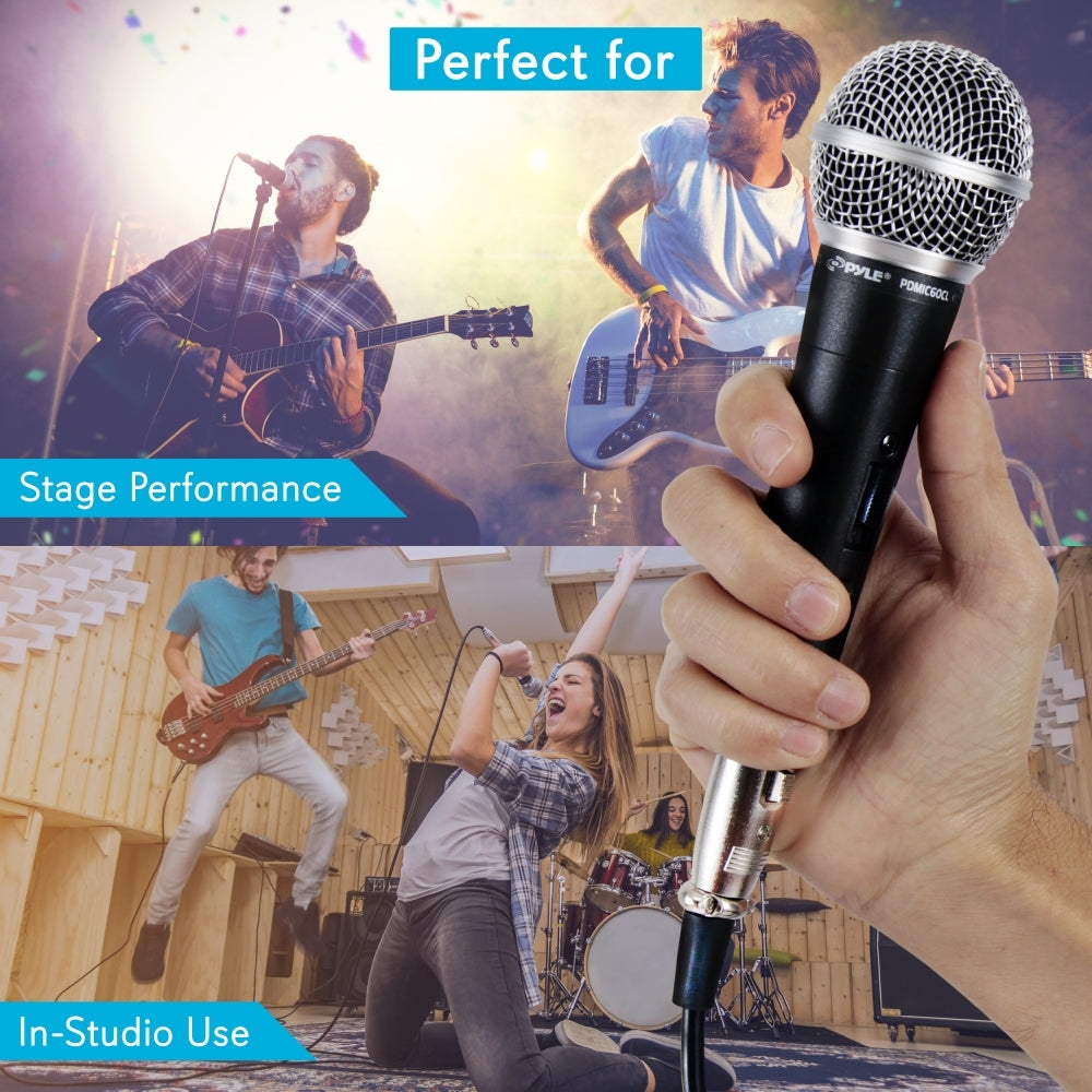 Professional Handheld Dynamic Microphone - Studio & Live Performance, Podcasting, Streaming, Vocal Recording - High-Quality Sound for Singers, Speakers & Content Creators