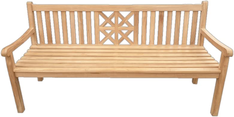 Premium 6-Foot Teak Wood Outdoor Patio Bench by Seven Seas – Durable & Weather-Resistant for Gardens, Decks, and Poolside Relaxation