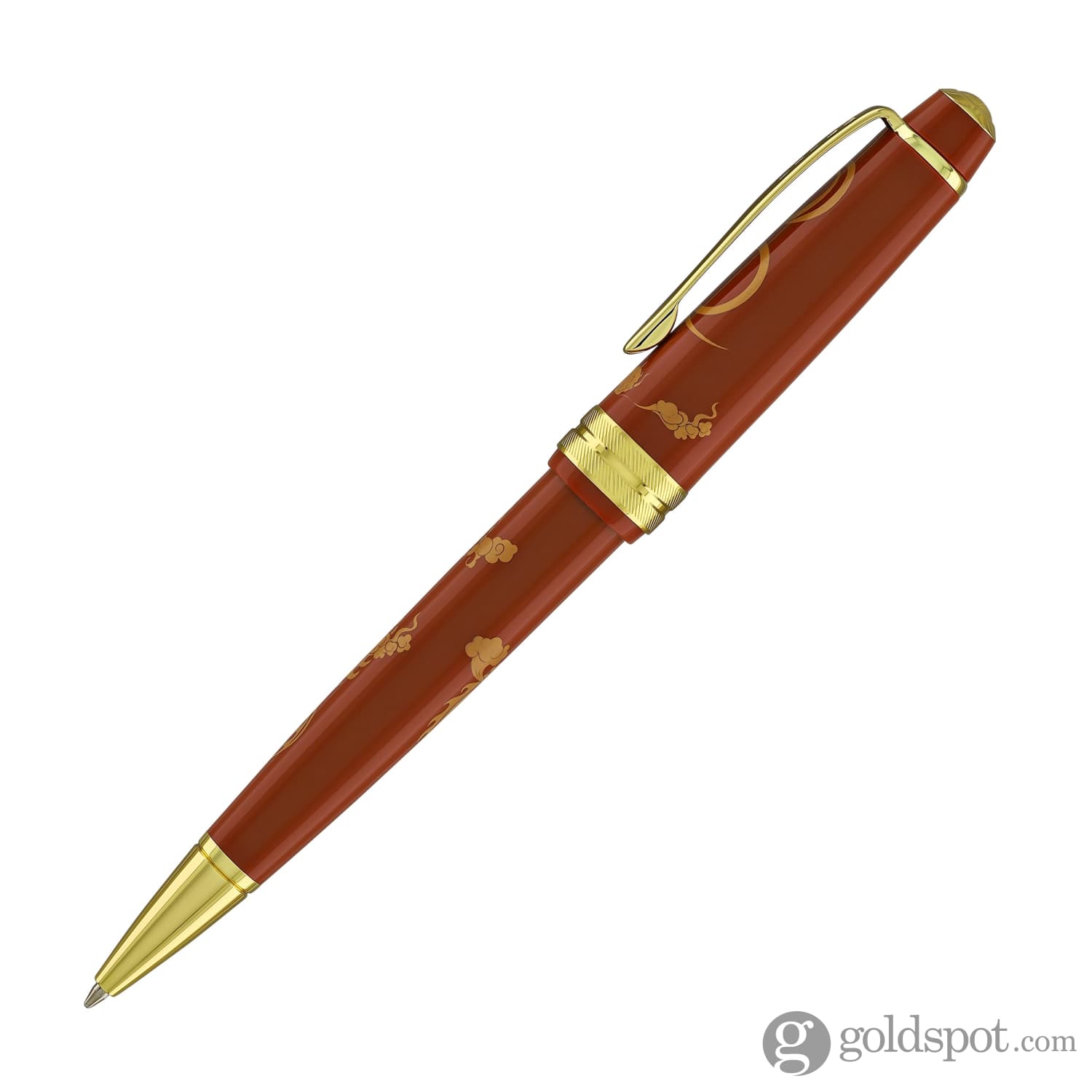 Cross Bailey Light Year of the Dragon Ballpoint Pen - Polished Amber Resin with Gold Accents - Premium Writing Gift for Collectors & Professionals - Perfect for Office, Journaling & Special Occasions