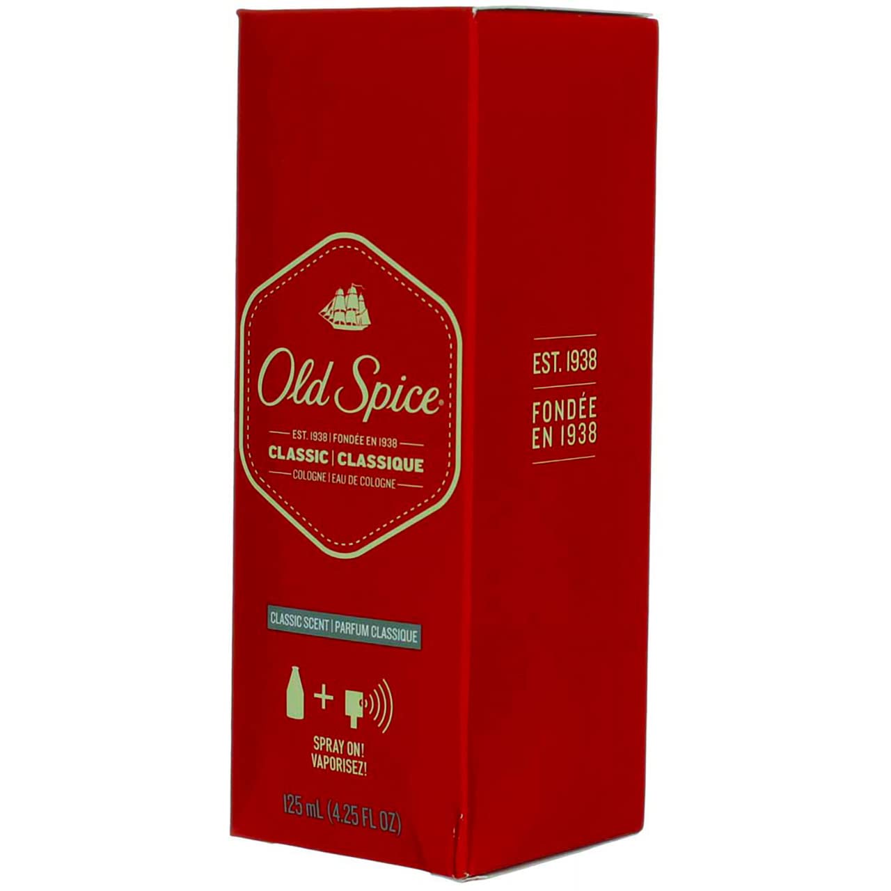 Old Spice Classic Cologne Spray for Men - 4.25 oz (Pack of 12) | Fresh & Masculine Scent | Perfect for Daily Wear, Gifts & Special Occasions