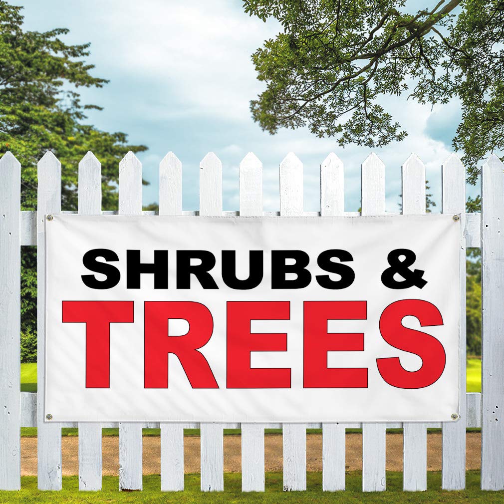 Durable Vinyl Banner for Outdoor Business & Yard Signs - Weatherproof, Multiple Sizes (60x144 Inches) with 10 Grommets - Ideal for Shrubs, Trees, Industrial & Commercial Use - Perfect for Events, Advertising & Property Marking