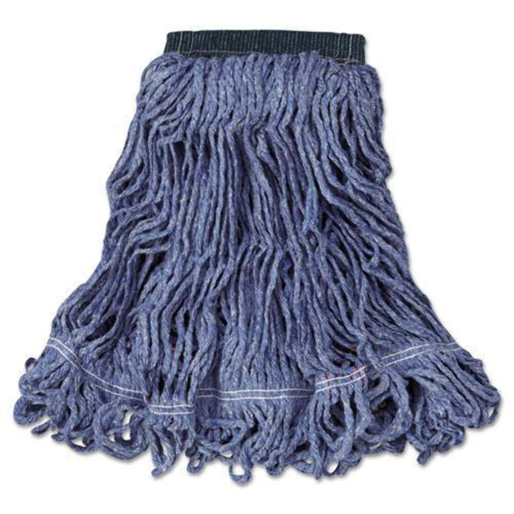 RCPC152BLU - Swinger Loop Wet Mop Head Replacement for Hardwood & Tile Floors | Heavy Duty Microfiber Cleaning Pad for Wet Mopping & Deep Cleaning | Compatible with Swiffer & Similar Mops (Blue)