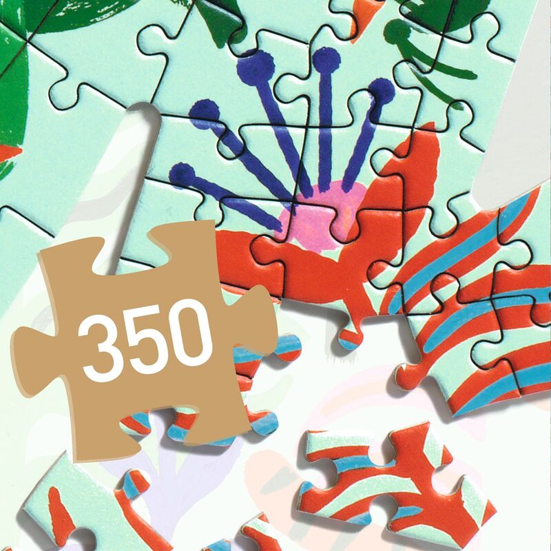 350-Piece Monkey Art Jigsaw Puzzle for Adults & Kids - Fun Educational Brain Teaser for Family Game Night & Classroom Activities