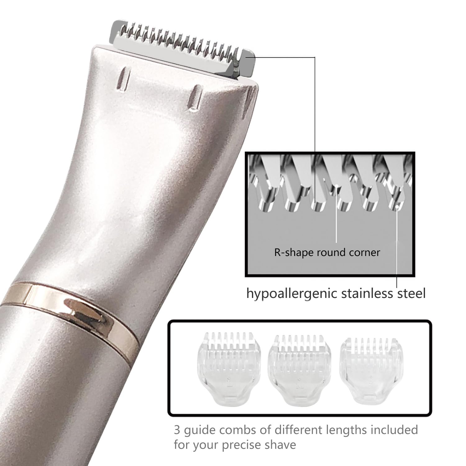 Women's Electric Shaver - 3-in-1 Painless Hair Remover for Face & Body | Rechargeable Lady Shaver for Smooth Skin | Perfect for Travel, Gym & Quick Hair Removal at Home