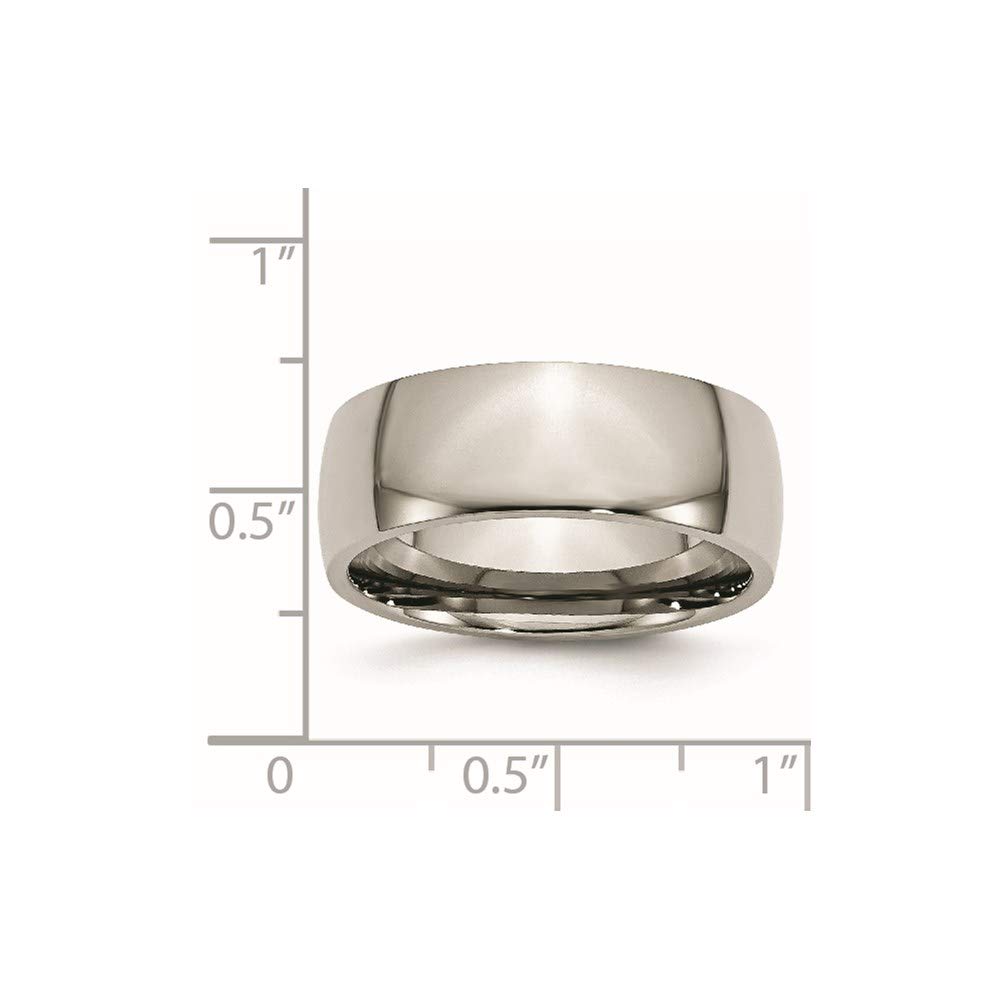 8mm Titanium Wedding Band Ring for Women - Elegant Bridal Engagement Ring, Durable & Hypoallergenic Fine Jewelry Gift for Her - Perfect for Proposals, Anniversaries & Special Occasions