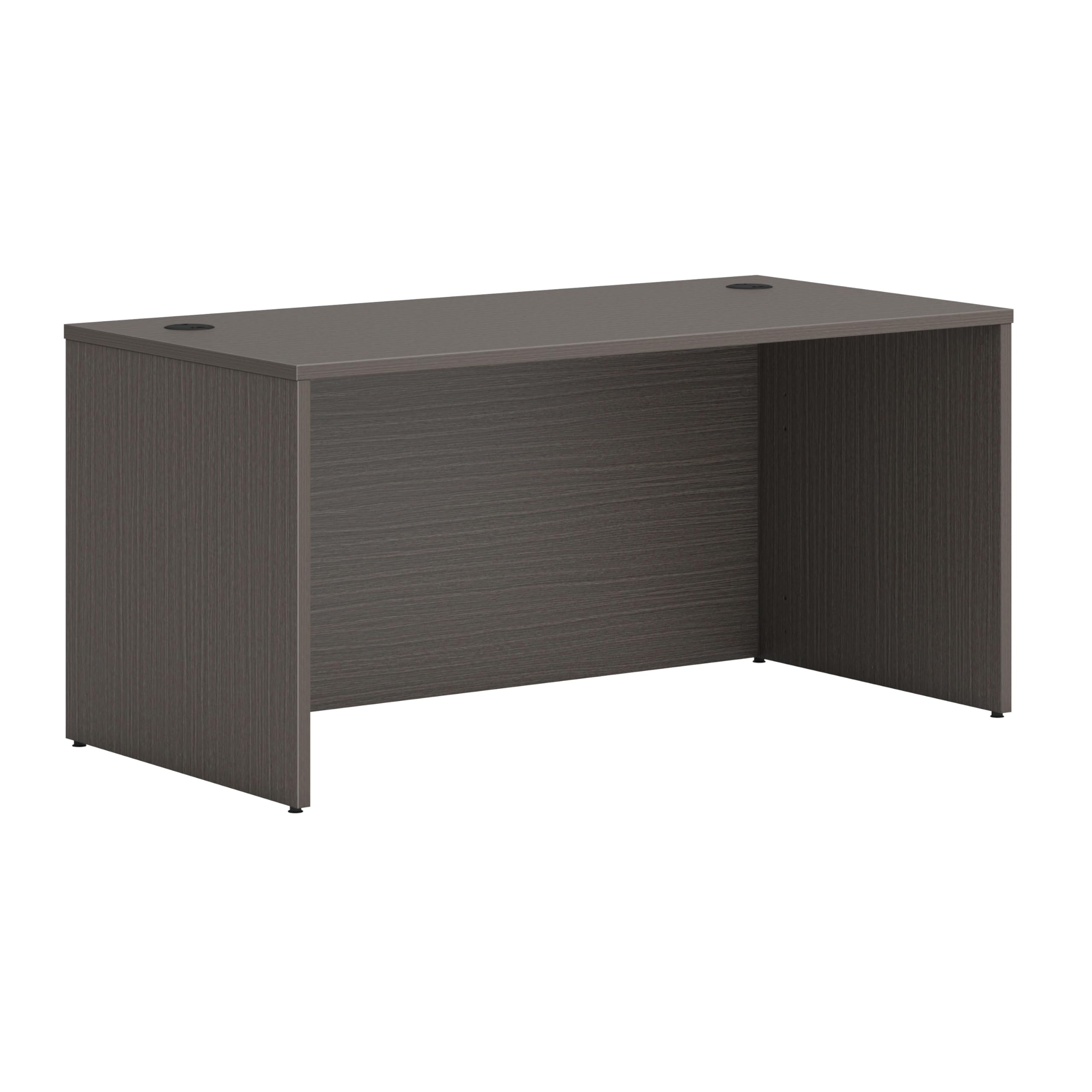 HON MOD 60-Inch Executive Desk - Large Modern Office Desk with Thick Wooden Laminate & Cord Management for Home Office, Study, Writing | Perfect for Professionals, Remote Work & Home Office Setup (Slate Teak)