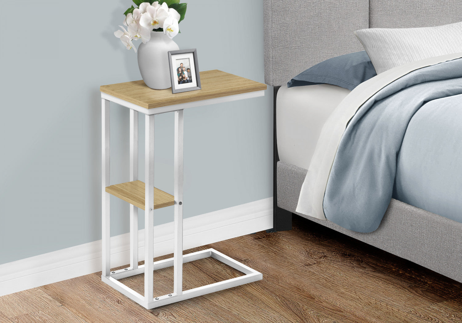 Breck Side Table - Natural Wood Nightstand for Bedroom, Living Room & Office - Stylish End Table with Modern Design
